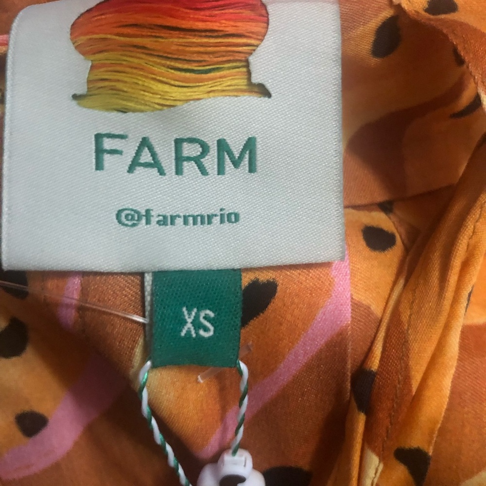 Farm Rio Raining Bananas Tie Front Shorts - Picture 6 of 6